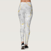 Leggings Motif en marbre gris foncé (Dos)