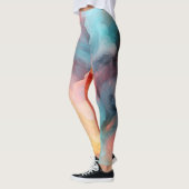 Leggings Motif en marbre Pastel (Gauche)