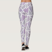 Leggings Motif en mosaïque de lavande (Dos)