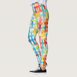 Leggings Motif en panier coloré