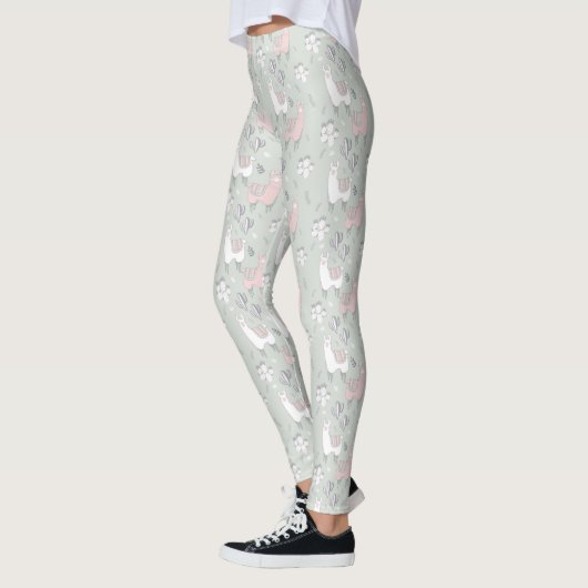 Leggings Motif en pastel de lama (Gauche)
