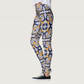 Leggings Motif en tuiles portugaises (Gauche)