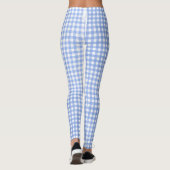 Leggings motif en vichy bleu et blanc (Dos)