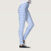 Leggings motif en vichy bleu et blanc (Droite)