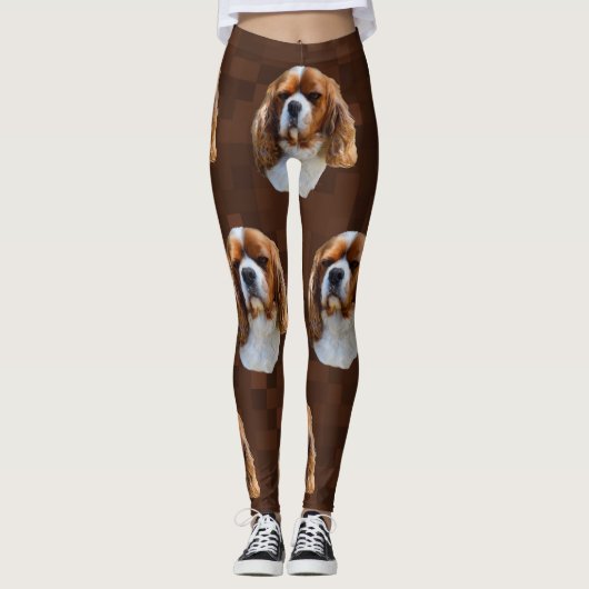 Leggings Motif espagnol du roi Charles Cavalier, (Devant)