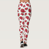 Leggings Motif Estival de Tranche de Pastèque (Dos)