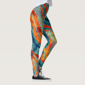 Leggings Motif ethnique tribal onduleux de Boho (Droite)