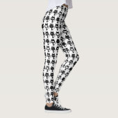 Leggings Motif Expressions de chats noirs mignons (Droite)