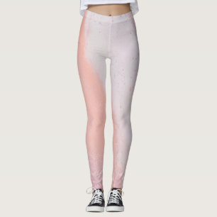 Leggings Motif fantaisiste de fleurs sauvages à l'aquarelle