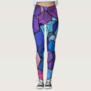 Leggings Motif fantaisiste de fleurs sauvages à l'aquarelle
