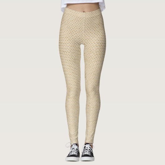 Leggings Motif Faux burlap (Devant)
