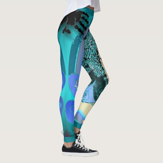 Leggings Motif féerique d'étoile bleue des guêtres W. de (Droite)