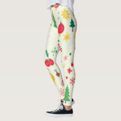 Leggings Motif festif de Noël (Gauche)