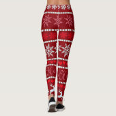 Leggings Motif Festif Noël Snowflake (Dos)