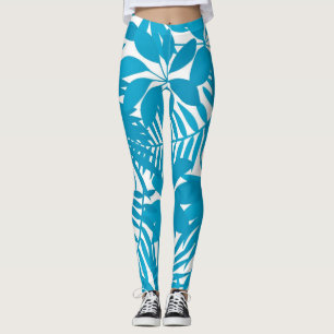Leggings motif feuille