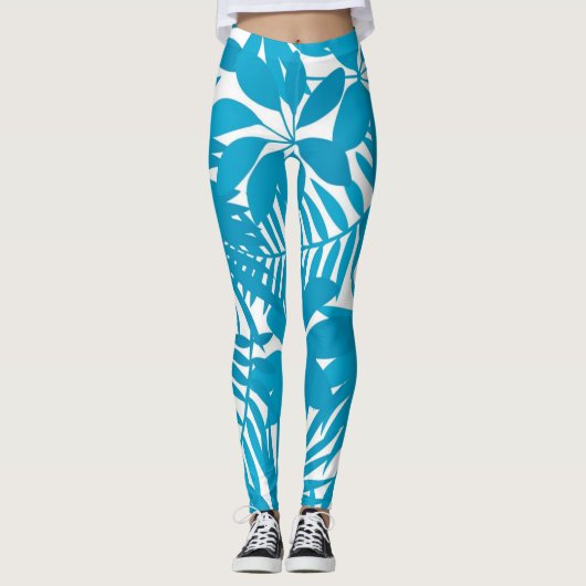 Leggings motif feuille (Devant)