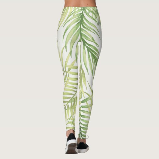 Leggings motif feuille (Dos)