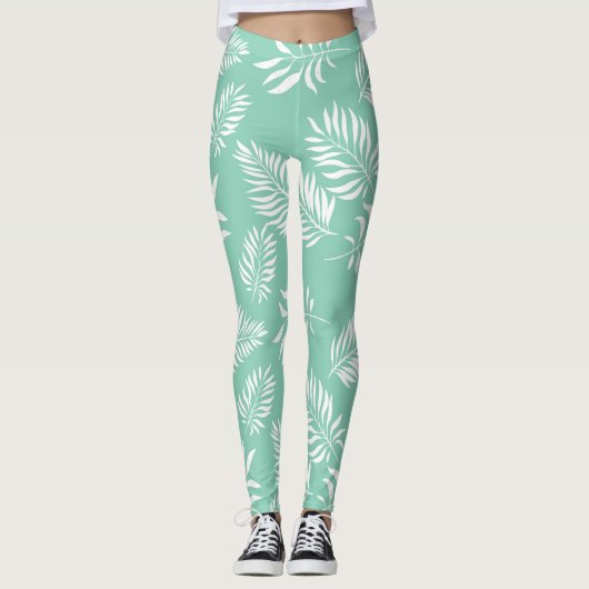 Leggings Motif feuille 14 (Devant)