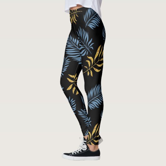 Leggings Motif feuille 17 (Gauche)