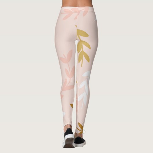 LEGGINGS MOTIF FEUILLE 4 (Dos)
