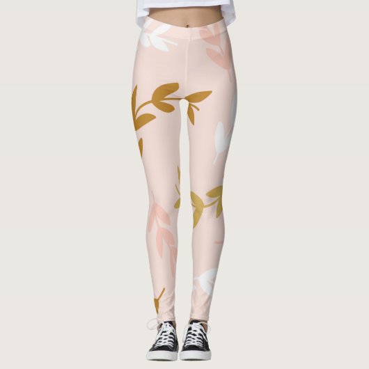 LEGGINGS MOTIF FEUILLE 4 (Devant)