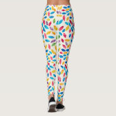 Leggings Motif Feuille aquarelle (Dos)