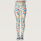 Leggings Motif Feuille aquarelle (Devant)