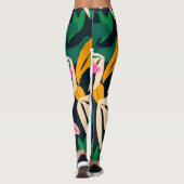 Leggings Motif feuille coloré, dynamique (Dos)