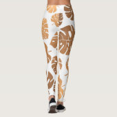 Leggings Motif Feuille d'or (Dos)