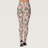 Leggings Motif Feuille du jardin tropical (Dos)