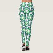 Leggings Motif Feuille, Motif De Feuilles, Feuilles Verts (Dos)