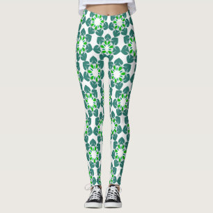 Leggings Motif Feuille, Motif De Feuilles, Feuilles Verts