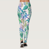 Leggings Motif feuille tropical (Dos)