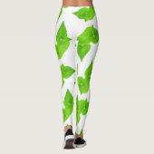 Leggings Motif feuille vert (Dos)