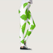 Leggings Motif feuille vert (Droite)