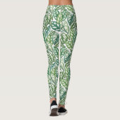 Leggings Motif Feuille vert tropical (Dos)