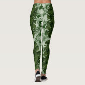 Leggings motif feuilles feuilles de bananier design (Dos)