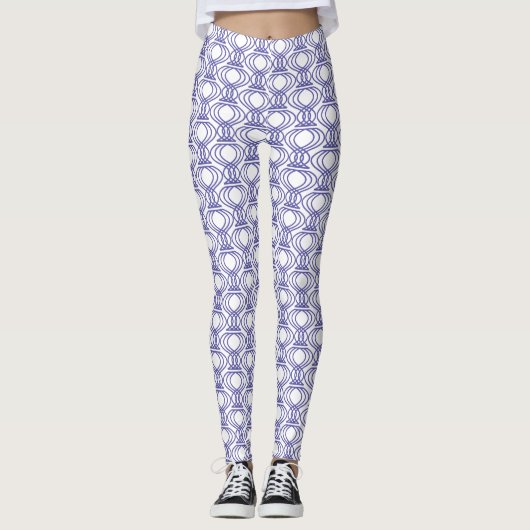 Leggings Motif final bleu (Devant)