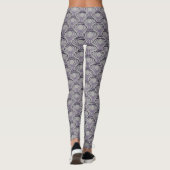 Leggings Motif final Burnt Purple et Silver (Dos)