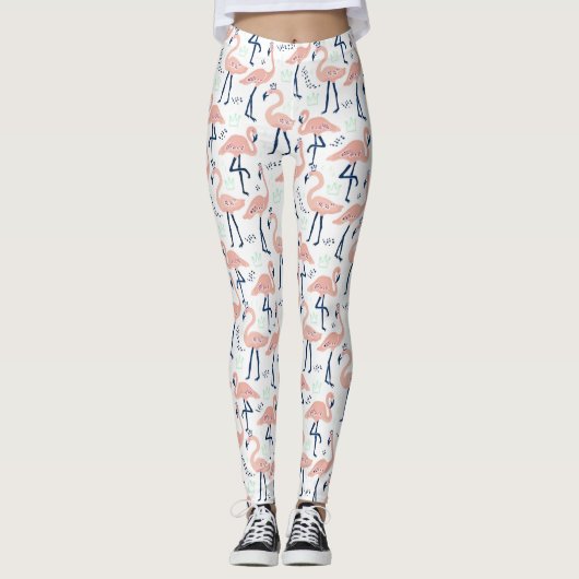 Leggings Motif flamand Princesse branché (Devant)
