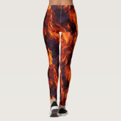 Leggings Motif Flames (Dos)