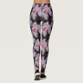 Leggings Motif Fleur Iris Pink (Dos)