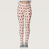 Leggings Motif Fleur Rose Cute (Devant)