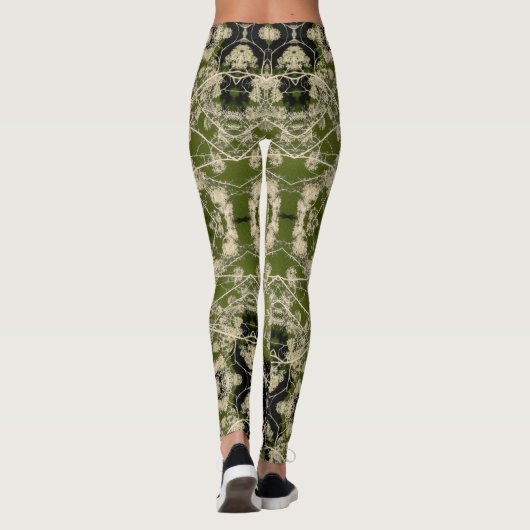 Leggings Motif fleurissant de branches (Dos)