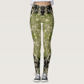 Leggings Motif fleurissant de branches (Devant)