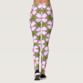 Leggings Motif Fleurs Cosmos (Dos)