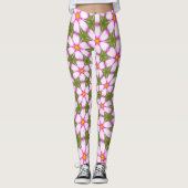 Leggings Motif Fleurs Cosmos (Devant)