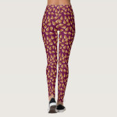 Leggings Motif Flickr moderne violet tyrien (Dos)