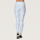 Leggings Motif Flocon de Neige Hiver Bleu Clair (Dos)