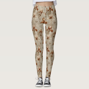 Leggings Motif floral botanique vintage (5)